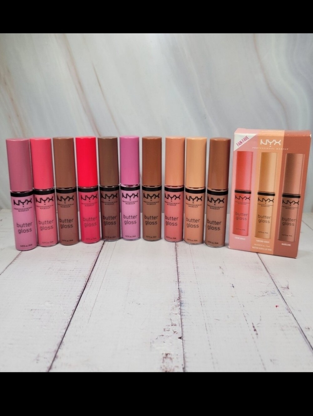 10 Piece NYX Butter Gloss Lip Gloss Bundle NEW!